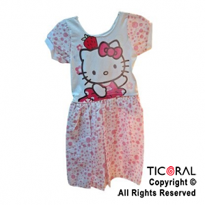 DISFRAZ DIVERSION VESTIDO KITTY NIA TALLE 2 x 1